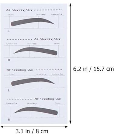 Housoutil 4 Sets Stickers Eyebrow Stencil Eyebrow Shaping Template Eyebrow Moulds Tool Cosmetic Eyebrow Card - Buy Online on GoSupps.com