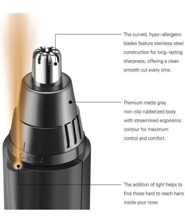 Waterproof Nose & Ear Hair Trimmer for Women & Men - Mute & Travel-Friendly Nose Hair Remover for Hotel & Bathroom Use - Buy Online on GoSupps.com
