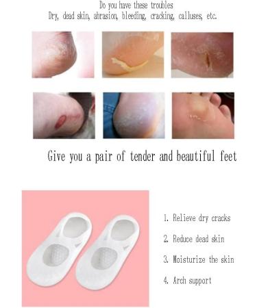 Deaver Silicone Socks - Soft & Comfortable Gel Foot Protection Anti-Crack & Slipproof Breathable Moisturizing Care - 5 Pairs - Buy Online on GoSupps.com