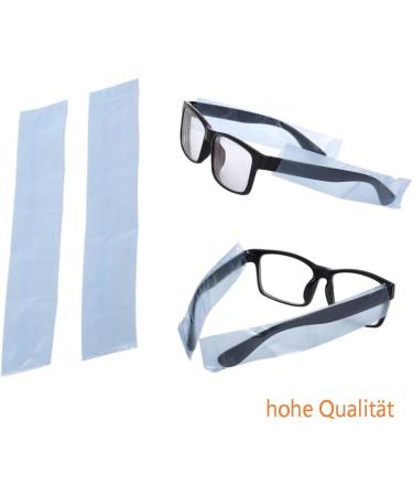 200 Pcs Disposable Eyeglass Temple Protectors - Blue Protective Covers for Eyewear | International Shipping - Buy Online on GoSupps.com