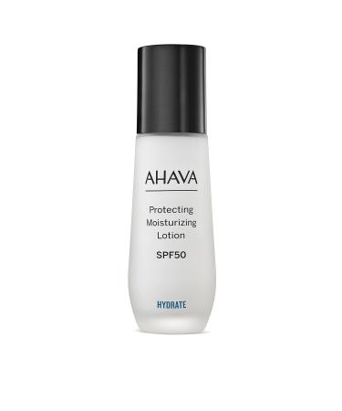 AHAVA Protecting Moisturizing Lotion SPF 50 - Discover your daily skin-defense solution with this Broad-Spectrum protecting moisturizing & hydrating lotion Boosts freshness & glow 1.7 Fl.Oz