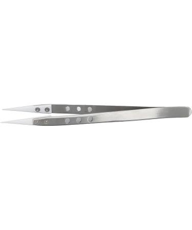 Straight Head Tweezers Tweezer Straight Tip Tweezers Straight Head Fine Tip Stainless Steel Ceramic Anti Magnetism Jumper Repair Tweezers Tweezer - Buy Online on GoSupps.com