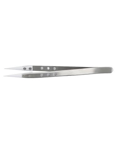Straight Tip Tweezers Electronic Tweezers Repair Tweezers Straight Head Fine Stainless Steel Ceramic Corrosion Resistance Anti Jumper Tweezers for - Buy Online on GoSupps.com