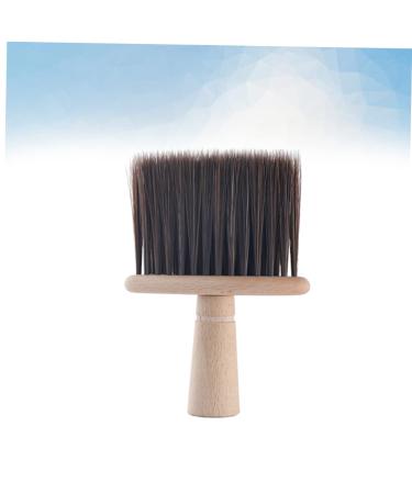 1pc Vintage Hair Brush for Broken Hair & Facial Cleaning - Wooden Hair Duster for Salons & Shaving - Brown Hair Removal Brush - Buy Online on GoSupps.com