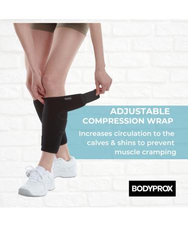 Calf Support Brace 2 Pack - Adjustable Shin Splint Compression Wrap - Buy Online on GoSupps.com