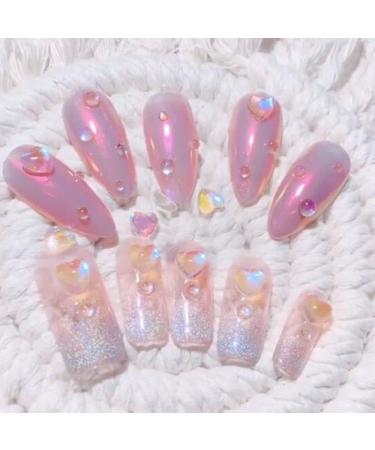 6 Grid Accessories Crystal Strass Diamond AB Color Round Glass Mermaid Gradient Aurora Nail Rhinestones - Buy Online on GoSupps.com