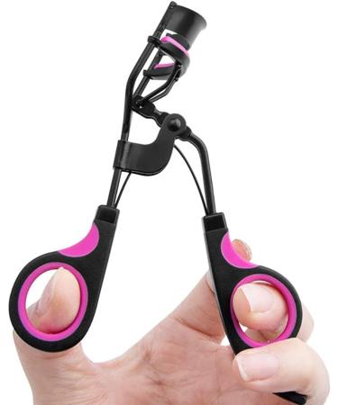 Eyelash Curler Professional Lash Curler with 6 Extra Silicone Refill Pads Lash Curler Lash Curler Handle Tool Cosmetic Makeup Tools for Women and Girls Black Pink - Buy Online on GoSupps.com