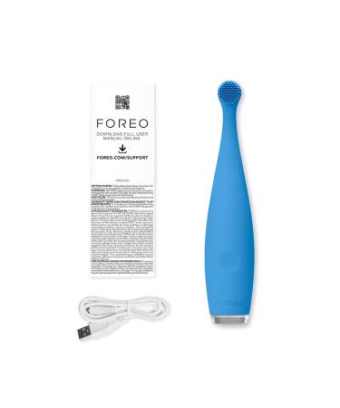 FOREO ISSA Baby Sonic Toothbrush for Ages 0-4 - Gentle & Fun in Bubble Blue Dino - Buy Online on GoSupps.com