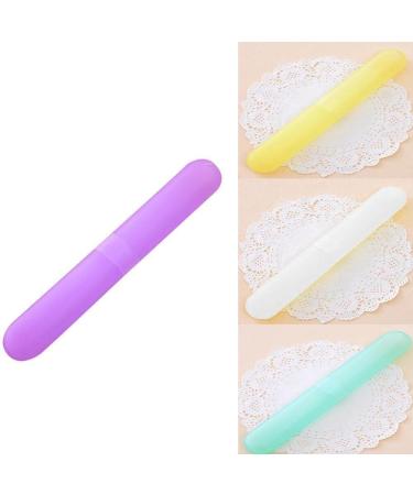 Wmool Travel Accessories Toothbrush Tube Cover - Portable Purple Luggage Boarding Box | Fashionable Plastic Packaging - Buy Online on GoSupps.com