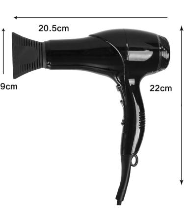 Ionic Hair Dryer Professional Hair Dryer 1800W Fast Dry Dryer Salon Women Hairdryer for Curly and Straight Hair 3 Heat 2 Speed and Cool Shot Button 4 Nozzle for Travel Salon Home Use Black small gift - Buy Online on GoSupps.com