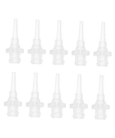 Didiseaon 100pcs Ear Cleaning Nozzle Washer Accessories Ear Wax Removal Tips Ear Cleaner Tips Replacement Tube for Washer Ear Wash Tubes Irrigation Tips Ear Cleaning Kit Tool PVC Disposable As Shown 3X1.2CM