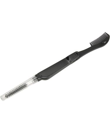 Verdant Touch Double Head Eyebrow Brush Double Head Eyebrow Eyelash Comb Foldable Portable Brow Mascara Brush Women's Makeup Grooming Tool Black - Buy Online on GoSupps.com