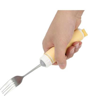 Ergonomic Utensils for Arthritis & Handicapped | Rotating Fork & Spoon for Elderly | Easy Grip Tableware - Buy Online on GoSupps.com