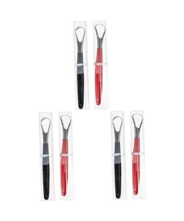 FRCOLOR 6 Pcs Toothbrushes for Adults Cleaning Scraper Household Oral Scraper 14.8x2.5cmx3pcs As Shownx3pcs