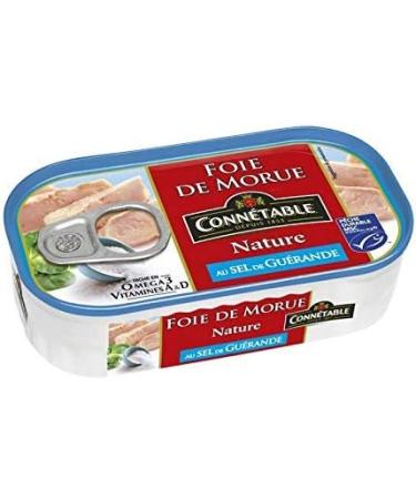 CONNETABLE - Foie De Morue Nature Au Sel De Guerande 121G - Lot De 2 - Buy Online on GoSupps.com