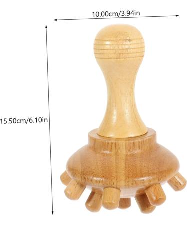 Frcolor Wooden Sandalwood Massage Comb | Scalp Massager & Head Scratch Tool for Relaxation - Buy Online on GoSupps.com