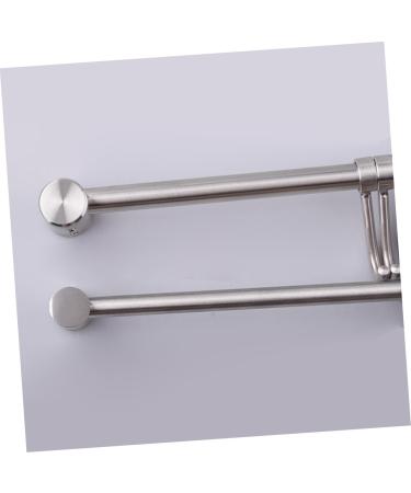 STOBAZA 1pc Robe Bedroom Steel Stainless Duty Mount for Coat Hanger Hooks with Wall Moveable Clothes Towel - Buy Online on GoSupps.com