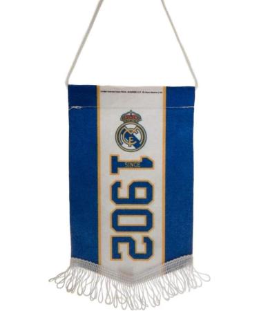 Real Madrid Mini Pennant - Football Rugby Club Crest Badge Flag for Car Mirror - International Shipping Available - Buy Online on GoSupps.com