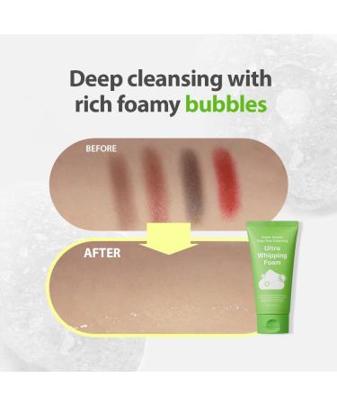 Green Tomato Deep Pore Cleansing Foam 120g | Korean Facial Cleanser | Blackhead Remover & Double Cleansing | Deep Cleansing Face Wash | Best Korean Skincare - Buy Online on GoSupps.com