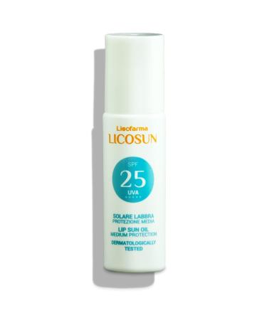 Licofarma Labbra Sun Protection Oil SPF 25 with Roll-on. UVA/UVB protection antioxidant action medium protection. Moisturizing and nourishing for the labbra.