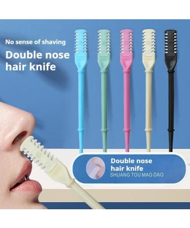 2-in-1 Nose Hair Trimmer 2-in-1 Nasal Hair Cutter 2024 New Manual Double Sided Nasal Hair Trimmer with Ear Spoon 360 Rotating Nostril Hair Removal Tool Blade with Ear Picker (12PCS Green) 12PCS Green - Buy Online on GoSupps.com