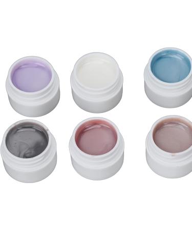 Solid Gel Nail Polish Palette Solid Nail Gel Polish Cream Nail Polish 8 Colors Pearly Shell Grain Nail Art Polish Cream Glitter Gel Polish for Salon and Nail Art DIY At Home - Buy Online on GoSupps.com