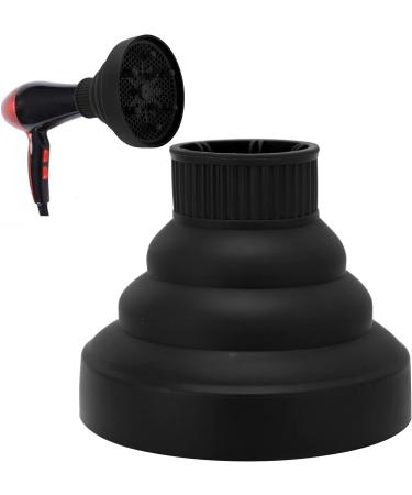 6 Colors Foldable Hairdryer Diffuser for Curly Hair - Fast Drying Blow Dryer Attachment in Black - Buy Online on GoSupps.com