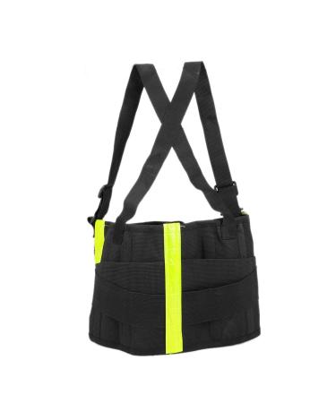 Cyrank Back Brace for Lower Back Pain Breathable Back Support Belt Lumbar Support Belt Two Brace Band with Reflective Strip(XXXL)