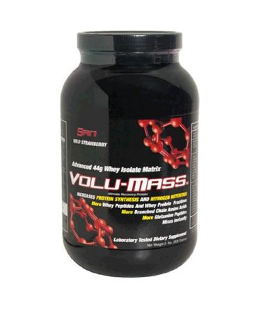 SAN Volu-Mass Ultimate Recovery Protein Wild Strawberry 32 Ounces