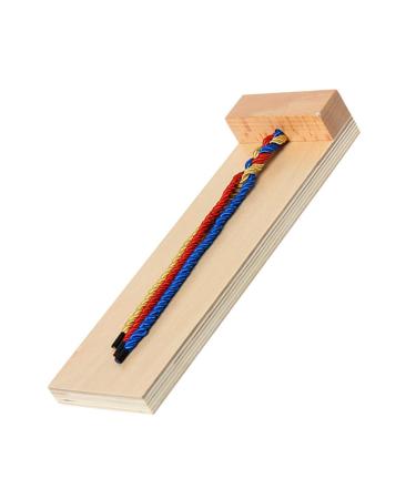 Ipetboom 1pc Braid Practice Aids Solid Wood Plywood Puzzle Child