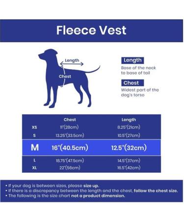 Gooby Fleece Vest Dog Sweater - Blue Medium (16) - Warm Pullover Jacket with Leash Attachment for Small Dogs - Winter Coat for Indoor & Outdoor Use - Buy Online on GoSupps.com