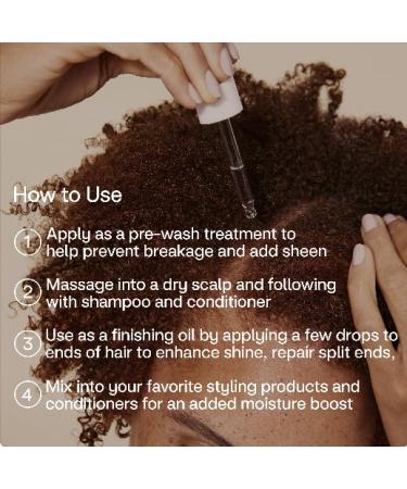 Buy 4U by Tia Multi-Use Hair Oil - Nourish Repair & Frizz Control with Natural Ingredients | 2 fl oz - International Shipping Available - Buy Online on GoSupps.com