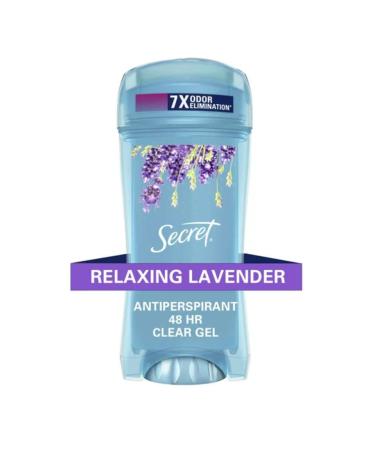 Secret Luxe Lavender Clear Gel Deodorant 2.7 oz - Pack of 6 - Buy Online on GoSupps.com