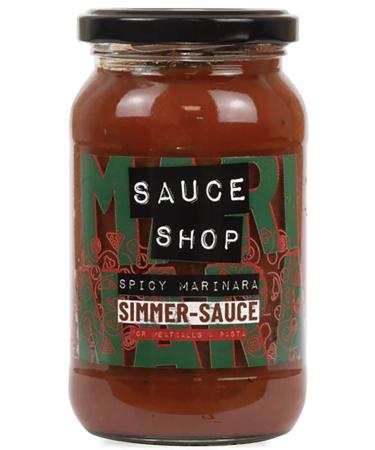 Sauce Shop | Spicy Marinara Simmer Sauce | Perfect for Meatballs | Vegan | 360g - Buy Online on GoSupps.com