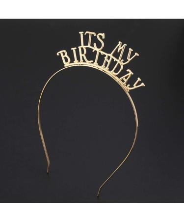PrettyZoom Birthday Crown Hairband - Stylish Alloy Headdress for Women & Girls | Birthday Party Accessories - Buy Online on GoSupps.com