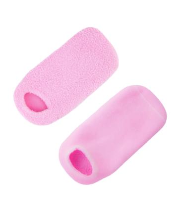 Ipetboom 1 Pair Moisture Socks Gel Socks Cotton Spa Socks Oil Infused Socks Gel Lining Socks Cotton Oil Socks Dry Heel Spa Socks Gel Dry Feet Socks Dry Heel Oil Socks Boots Foot Pink Miss