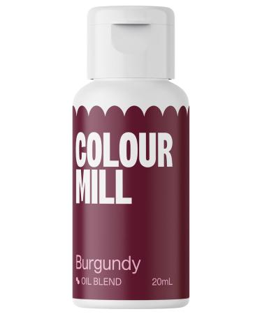 Color Mill Oil Blend Food coloring on oil -based burgundy - food color very intense highly concentrated vegan - 20 ml burgundy 20 ml