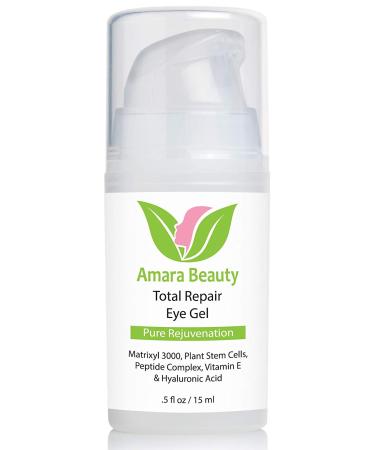 Peptide & Hyaluronic Acid Eye Cream Gel for Dark Circles & Puffiness - 0.5 fl. oz - Buy Online on GoSupps.com