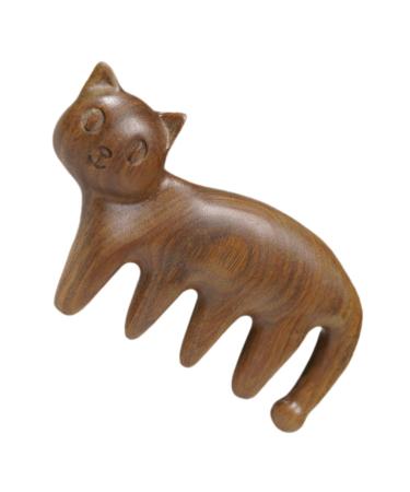 Fomiyes 5-in-1 Cat-Shaped Kitten Massage Comb & Scalp Massager - Antistatic Body & Head Skin Tool for Cats - Buy Online on GoSupps.com