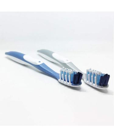 Zumaha Compact Toothbrush - Soft Bristles for Sensitive Teeth & Gums | Ergonomic 4-Pack Travel Toothbrushes - Ideal for International Shipping - Buy Online on GoSupps.com