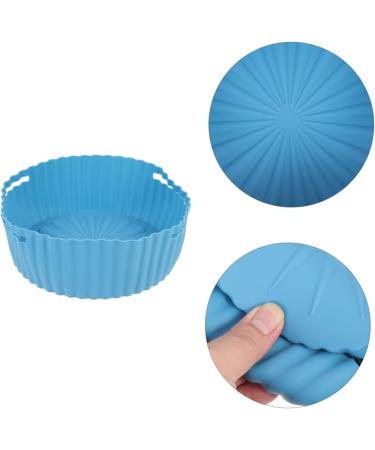 Alipis 3pcs Air Fryer Pan Baking Pans Silicone Steamer Insert Tray Silicone Mat for Air Fryer Bakeware Food Bluex3pcs 19X19X7CMx3pcs - Buy Online on GoSupps.com