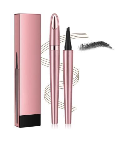 3D Waterproof Microblading Eyebrow Pen, 2024 Magic Eyebrow Pencil, Long Lasting Natural Brow Definer, Precision Tip Eyebrow Pencil for Makeup Results(Black)