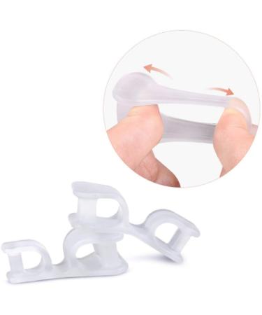 Healvian Thumb Splint 4 Pair + Toe Separators | Hallux Valgus Corrector | Overlapping Toe Orthotics + Clear Thumb Protector - Buy Online on GoSupps.com