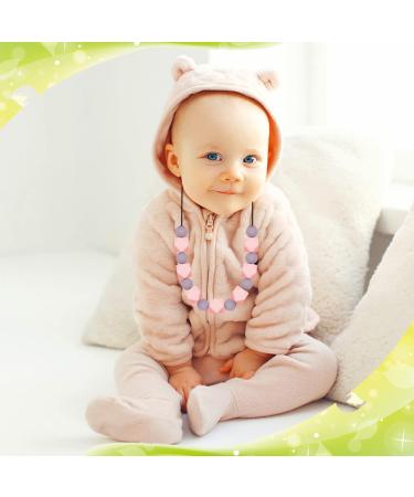 Sensory Chew Necklace 2 Pack - Silicone Teething Necklace for Mom & Kids with Autism - Textured Chewy Toys - Buy Online on GoSupps.com