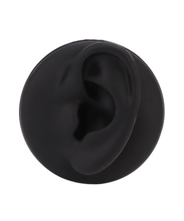 Kadimendium Simulation Ear Display Model Multi Functional Soft Teaching Tool Artificial Left Ear Model Professional Structure Black with Round Base for Wearing - Buy Online on GoSupps.com