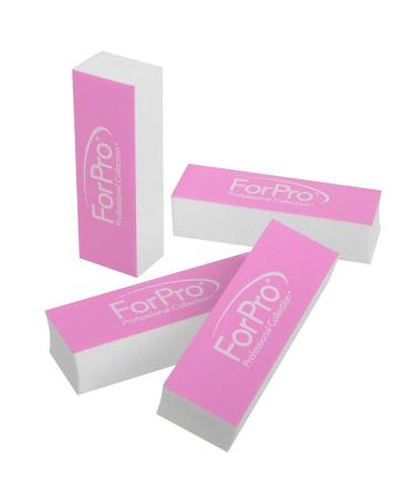 ForPro Sparkle Mini Buffer Sheet 39-Count - Pre-Cut Double-Sided Nail Buffers Pink/White Grit 400/4000 - Buy Online on GoSupps.com