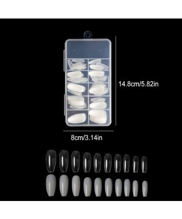 Dajidafu 1 Set False Nail Fashionable Fine Workmanship Unique Design Easy Installment Long Service Life Magnificent Manicure Kit Natural Color - Buy Online on GoSupps.com