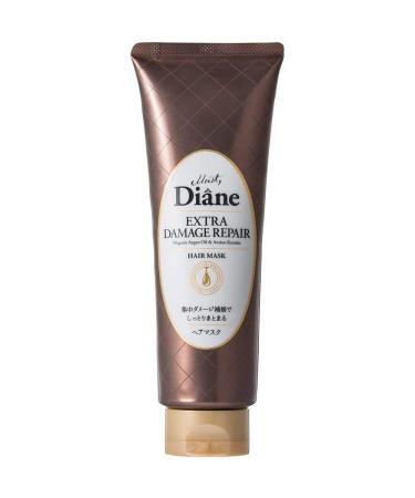 Moist Diane Extra Damage Repair Hair Mask 150g - Organic Argan Oil & Cuticle Keratin (Green Tea Set)