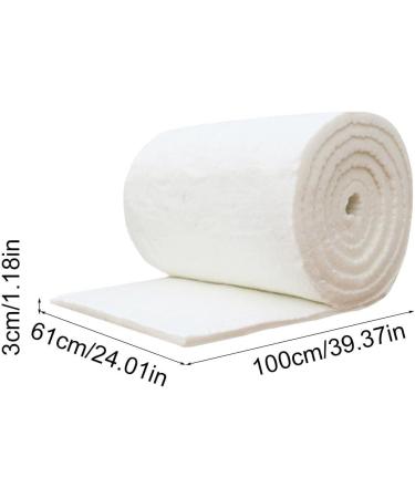 High-Temperature Ceramic Fiber Mat | Firefighter's Cotton Blanket | Insulation Mat with Aluminum Foil - 40mm Thick 30mm | International Shipping - Buy Online on GoSupps.com