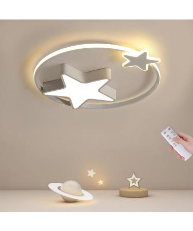 LED ceiling light 36W ceiling lamp children's room 55cm children's room lamp ceiling ceiling with remote control creative star ceiling lamp LED for children's room baby room bedroom living room star - white 55cm - Buy Online on GoSupps.com